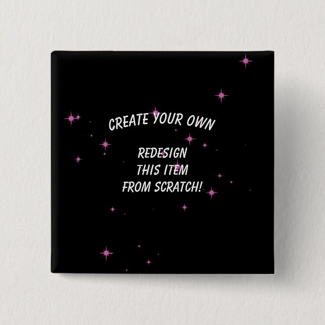 Create Your Own Custom 15 Cm Square Badge (Front)