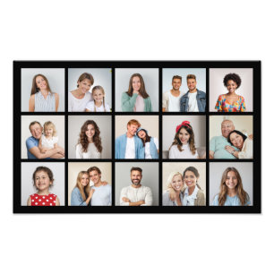 Create Your Own Custom 15 Photo Collage Print