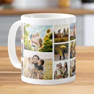 Create Your Own Custom 16 Photo Collage Coffee Mug