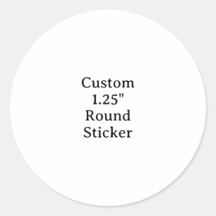 Create your own custom 1.25" classic round sticker