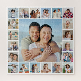 Create Your Own Custom 21 Photo Collage Jigsaw Puzzle