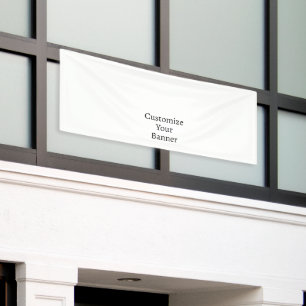 Create your own custom 2.5' x 6' Outdoor Banner