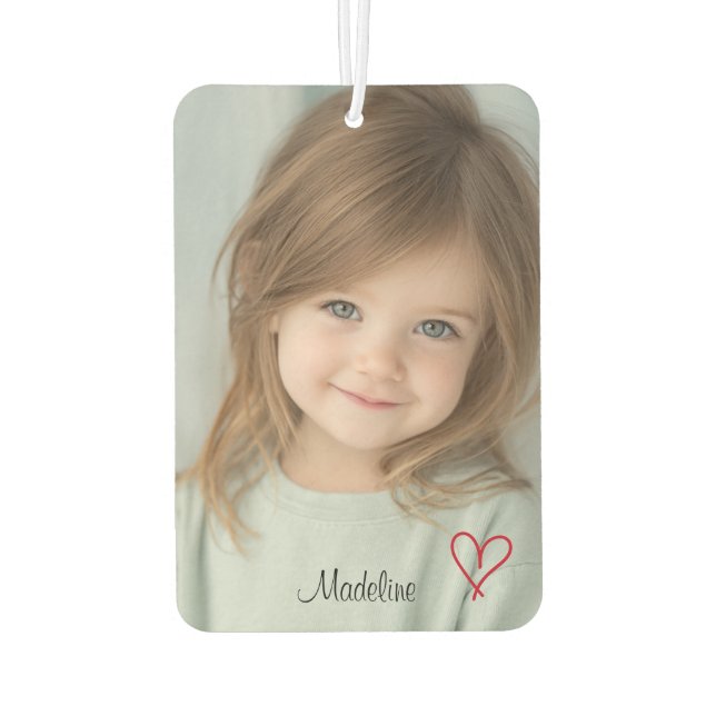 Create your Own Custom 2 Photo Car Air Freshener (Back)