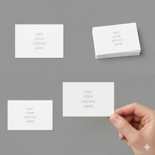 Create Your Own Custom 3.5" x 2.5" White Business Card