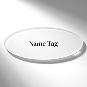 Create Your Own Custom 3" x 1.125" Name Tag