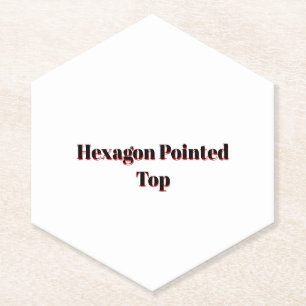 Create your own custom 4" x 4" hexagon paper coaster