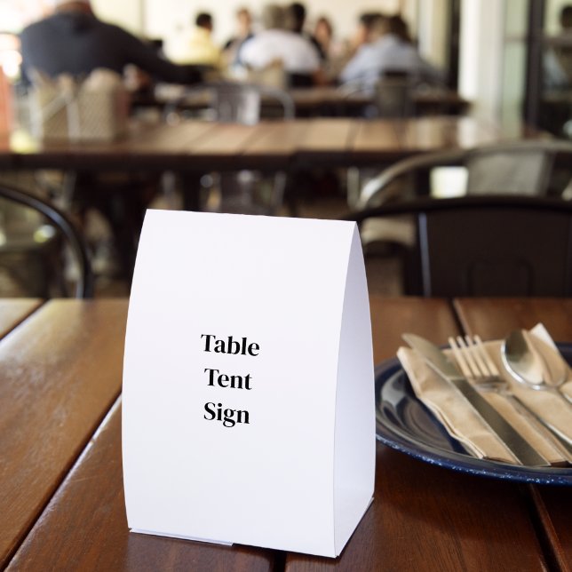Create Your Own Custom 4" x 6" Table Tent Sign (Insitu(Restaurant))