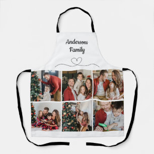 Create Your Own Custom 6 Photo Family Name Apron