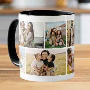 Create Your Own Custom 8 Photo Collage Mug