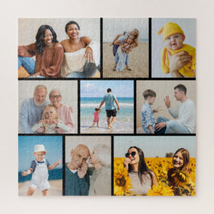 Create Your Own Custom 9 Photo Collage Jigsaw Puzzle
