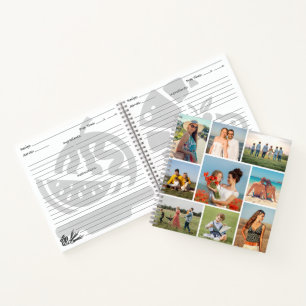 Create Your Own Custom 9 Photo Collage Recipe Notebook