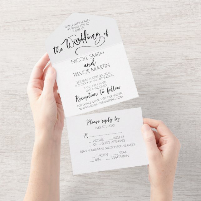 Create Your Own Custom All In One Invitation (Tearaway)