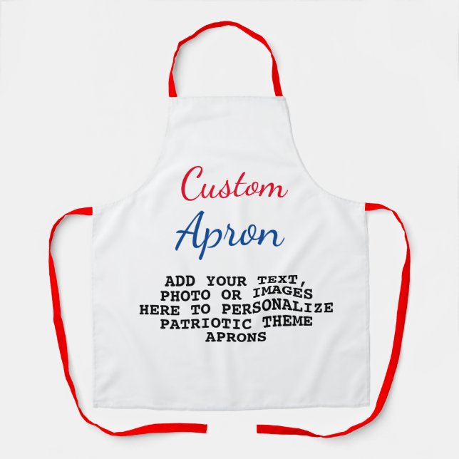Create Your Own Custom American Chef Apron (Front)