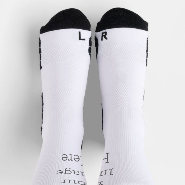 Custom High-Performance Athletic Crew Sock (Top)