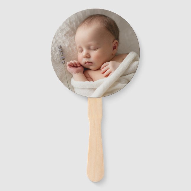 Create your own custom baby  hand fan (Front)