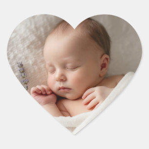 Create your own custom baby heart sticker