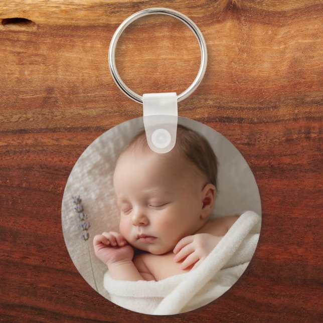 Create your own custom baby key ring (Back)