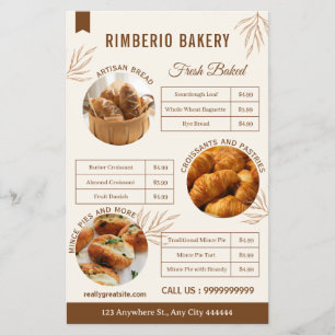 Create your own Custom Bakery Business Flyer