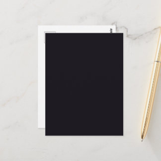 Create Your Own Custom Black Postcard