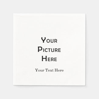 Create Your Own Custom Blank Template Photo Design Napkin