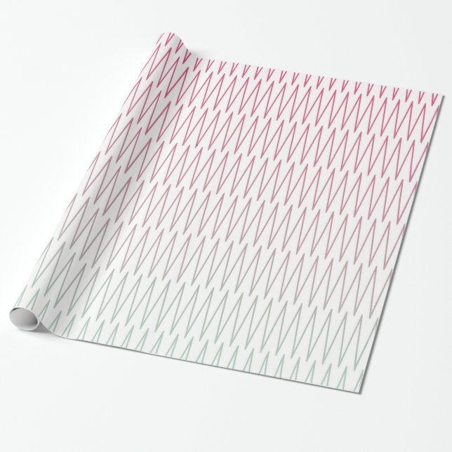 Create Your Own Custom Branded Herringbone Wrapping Paper (Unrolled)