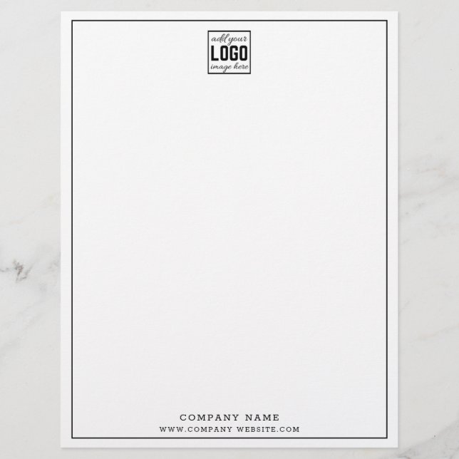 Create Your Own Custom Business Logo Professional  Custom Letterhead (Front)