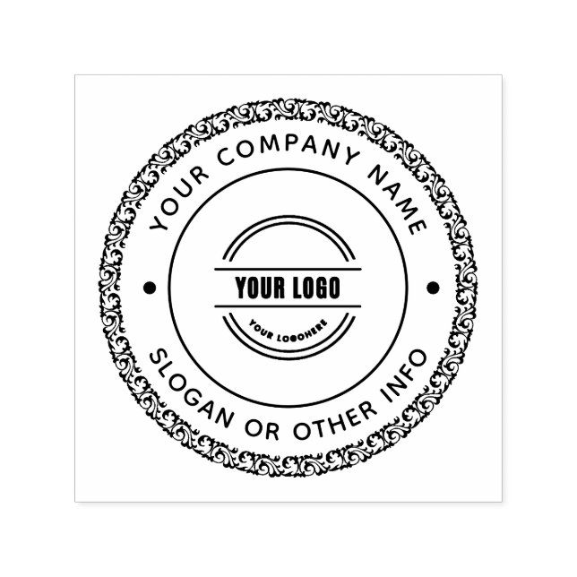Create Your Own Custom Business Logo Rubber Stamp (Design)