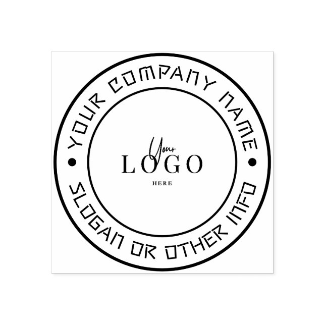 Create Your Own Custom Business Logo Rubber Stamp (Imprint)