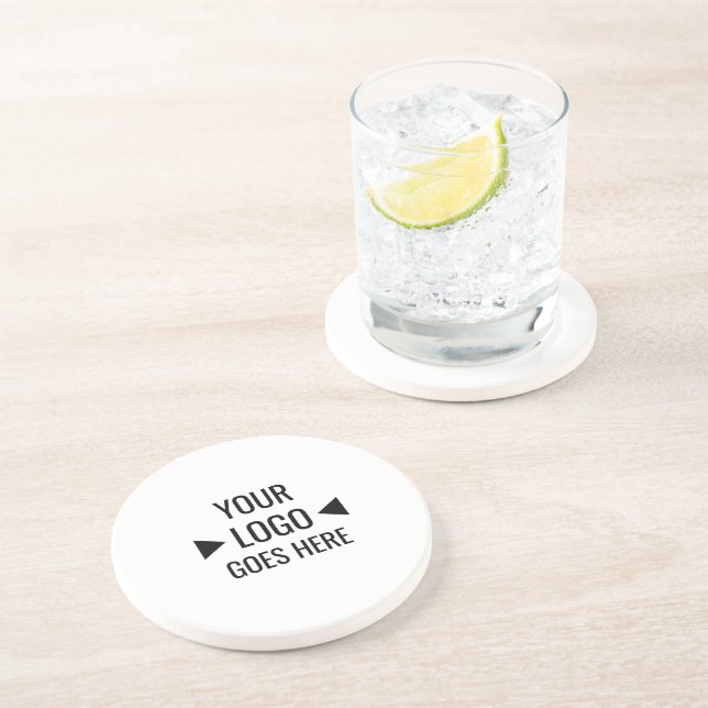Create Your Own Custom Business Logo Template Coaster (Side)