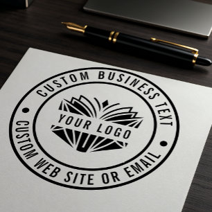 Create Your Own Custom Business Name Logo LARGE Rubber Stamp