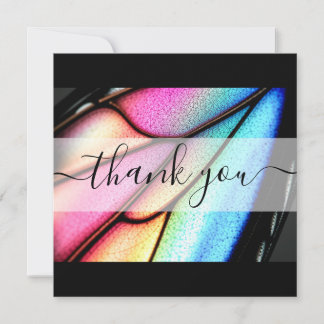 Create Your Own Custom Butterfly Wing Thank You Card