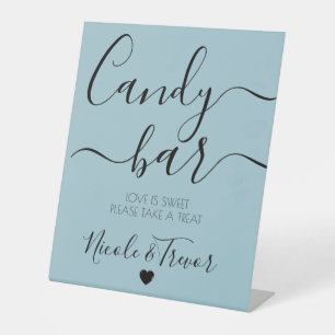 Create Your Own Custom Calligraphy Candy Bar Pedestal Sign