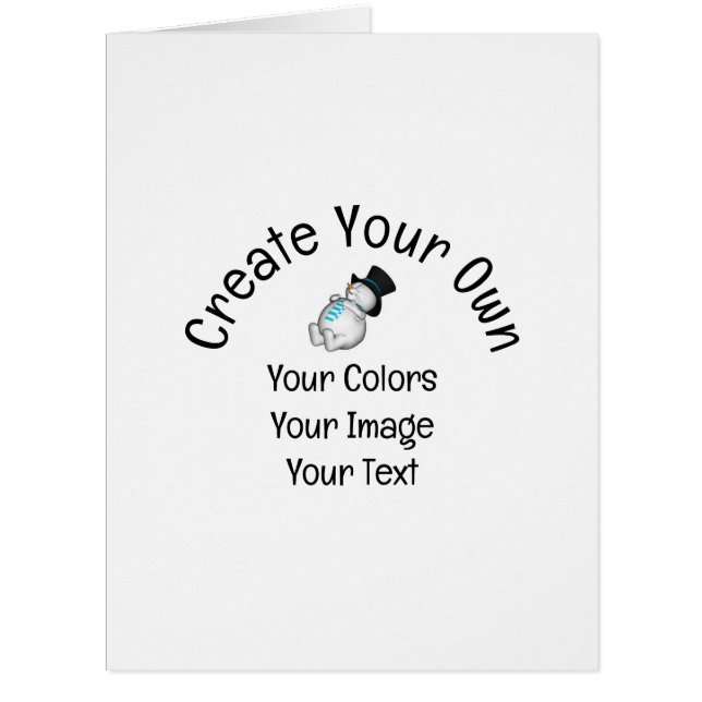 Create Your Own Custom Card (Front)