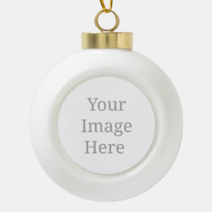 Create your own custom  ceramic ball christmas ornament