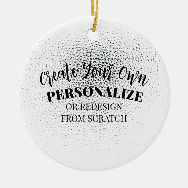 Create Your Own Custom Ceramic Ornament (Front)