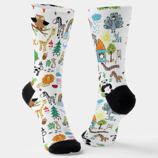 Create Your Own Custom Children drawings Cute Socks
