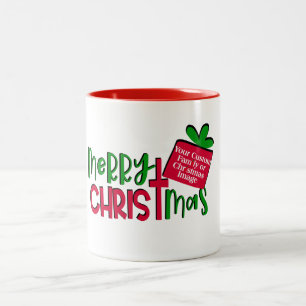 Create Your Own Custom Christmas Gift Two-Tone Coffee Mug