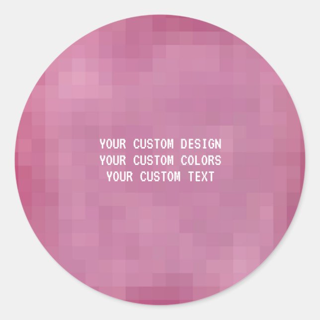 Create Your Own Custom Classic Round Sticker (Front)