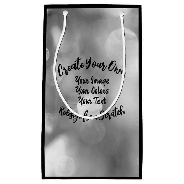 Create Your Own Custom Colour/Design Small Gift Bag (Front)