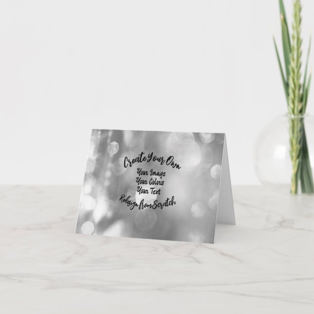 Create Your Own Custom Colour/Design Thank You Card (Front)