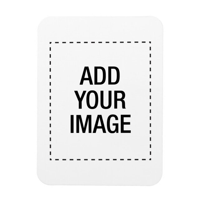 Create your own custom customizeable personalised magnet (Vertical)