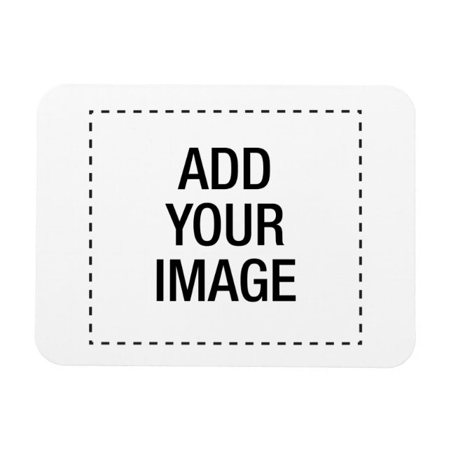 Create your own custom customizeable personalised magnet (Horizontal)
