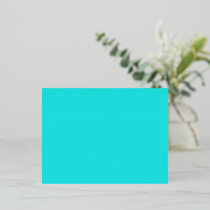 Create Your Own custom cyan Foil Holiday Postcard