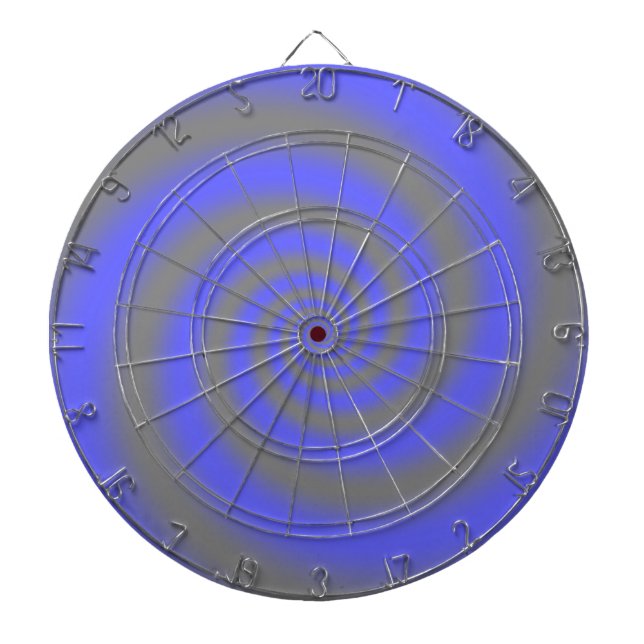 Create Your Own Custom Dart Board Blue Spiral (Front)