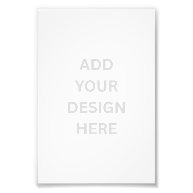 Create Your Own Custom Design 4.45" x 6.67" Photo Print (Front)