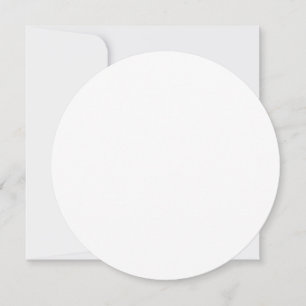 Create Your Own Custom Design 5.25" Circle Invitation