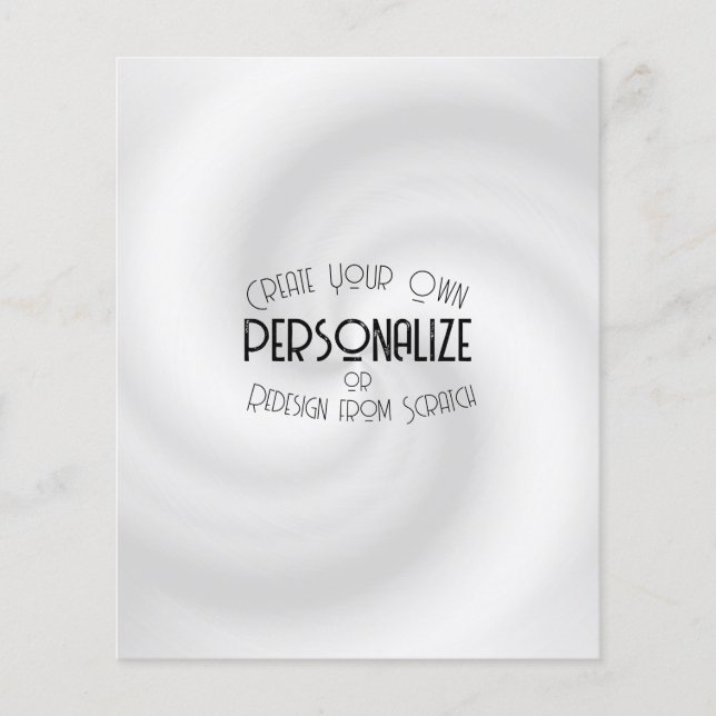 Create Your Own Custom Design Flyer (Front)