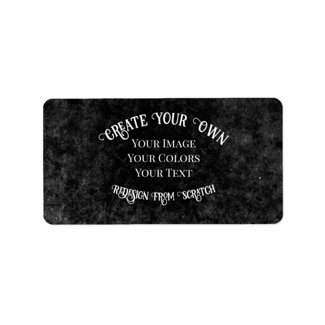 Create Your Own Custom Design Label (Front)