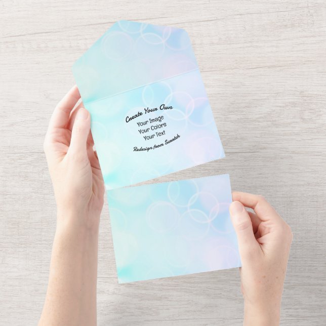 Create Your Own Custom Design/Logo All In One Invitation (Tearaway)