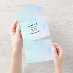 Create Your Own Custom Design/Logo All In One Invitation